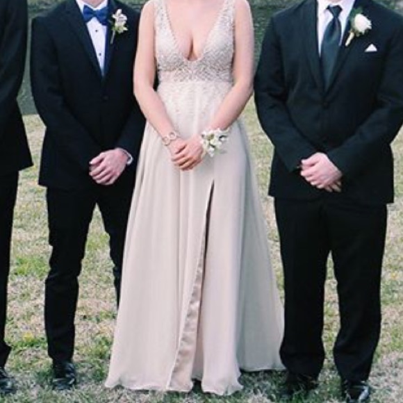 Gold Prom Dress from Dillards - Picture 2 of 4